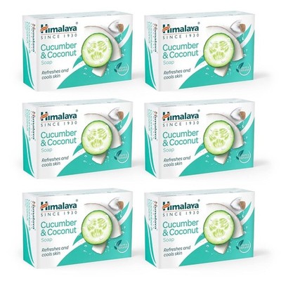 Himalaya Herbals Cucumber and Coconut Soap, 125gm (Pack of 6) Free Shipping