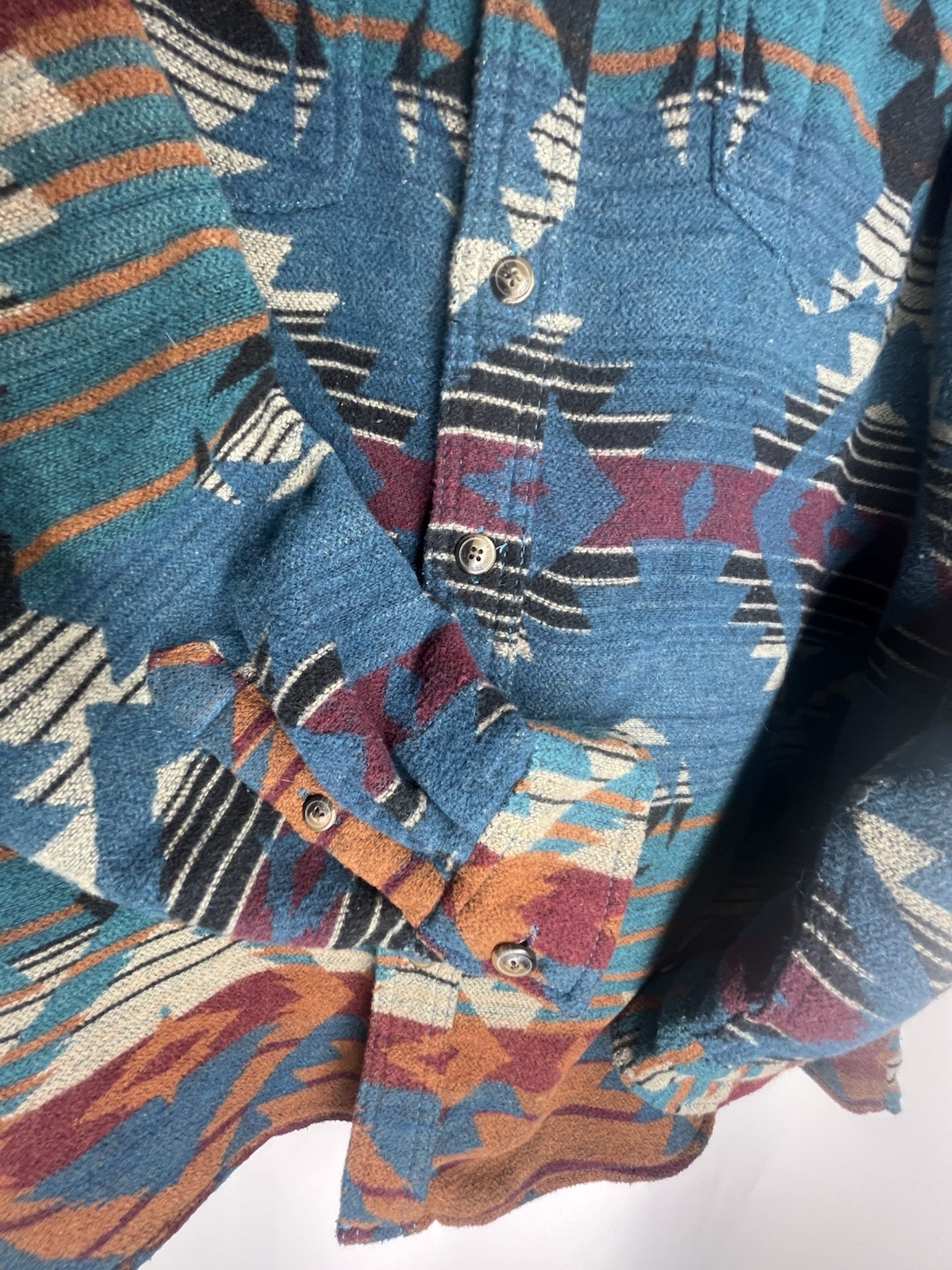 Workwear Schmidt XL Aztec Patterned Button Down J… - image 5