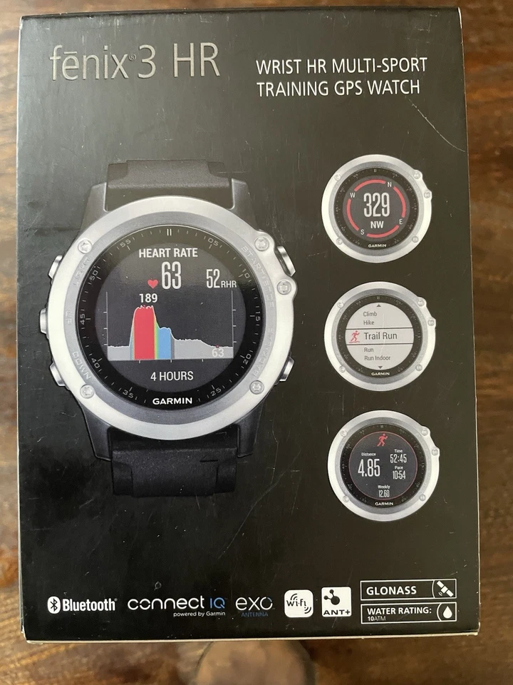 NEW OPEN BOX -Garmin Fenix 3 HR Multi-Sport Training GPS Watch Black Never Used - Bild 2 von 4