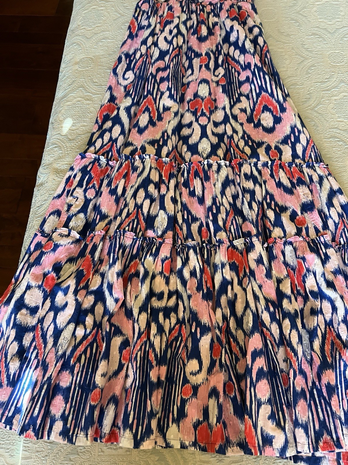 Crown & Ivy Women's Large Tie Shoulder Dress (Light And Flowy Printed)