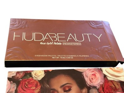 Huda Beauty Rose Gold Remastered Eyeshadow Palette NEW Open Box Authentic