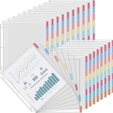 ReliThick 20 Set of 160 Pack Clear Sheet Protectors 8.5 x 11 Inch Page Protec...
