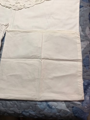 Lot Of 5 Vintage 100% Cotton Throw Pillow Covers Shams 2 Envelope Style - Picture 3 of 16