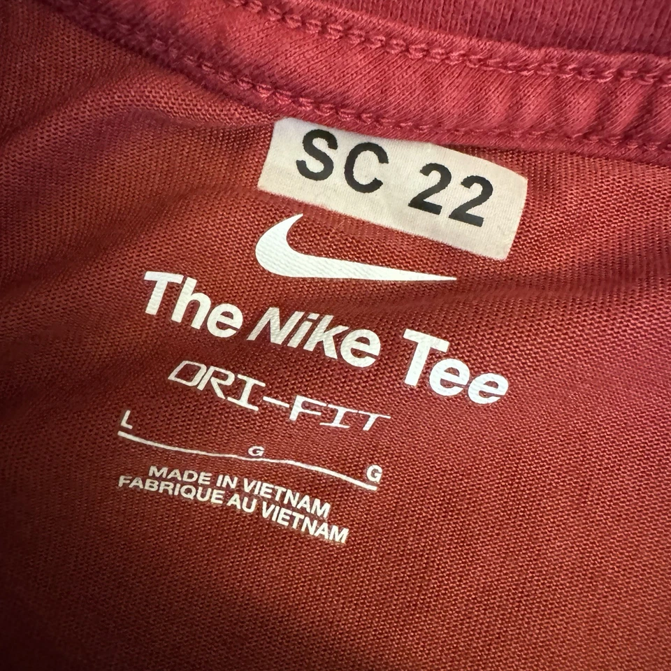 Camisa Washington State Cougars Para Hombres Grande Roja Equipo de Fútbol Emitida Dri Fit Nike Foto 3 de 4