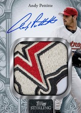 2025 Topps Sterling Splendor ANDY PETTITTE RARE JUMBO PATCH HOUSTON DIGITAL CARD