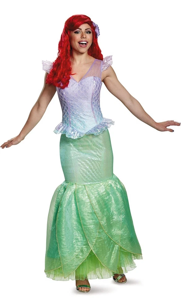 Disfraz Ariel Ultra Prestige Disney Princesa Sirenita Halloween Adulto Foto 2 de 2