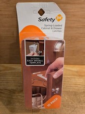 Baby Child Proof Safety 1st Spring-Loaded Cabinet  Drawer Latches 10 Pack NEW