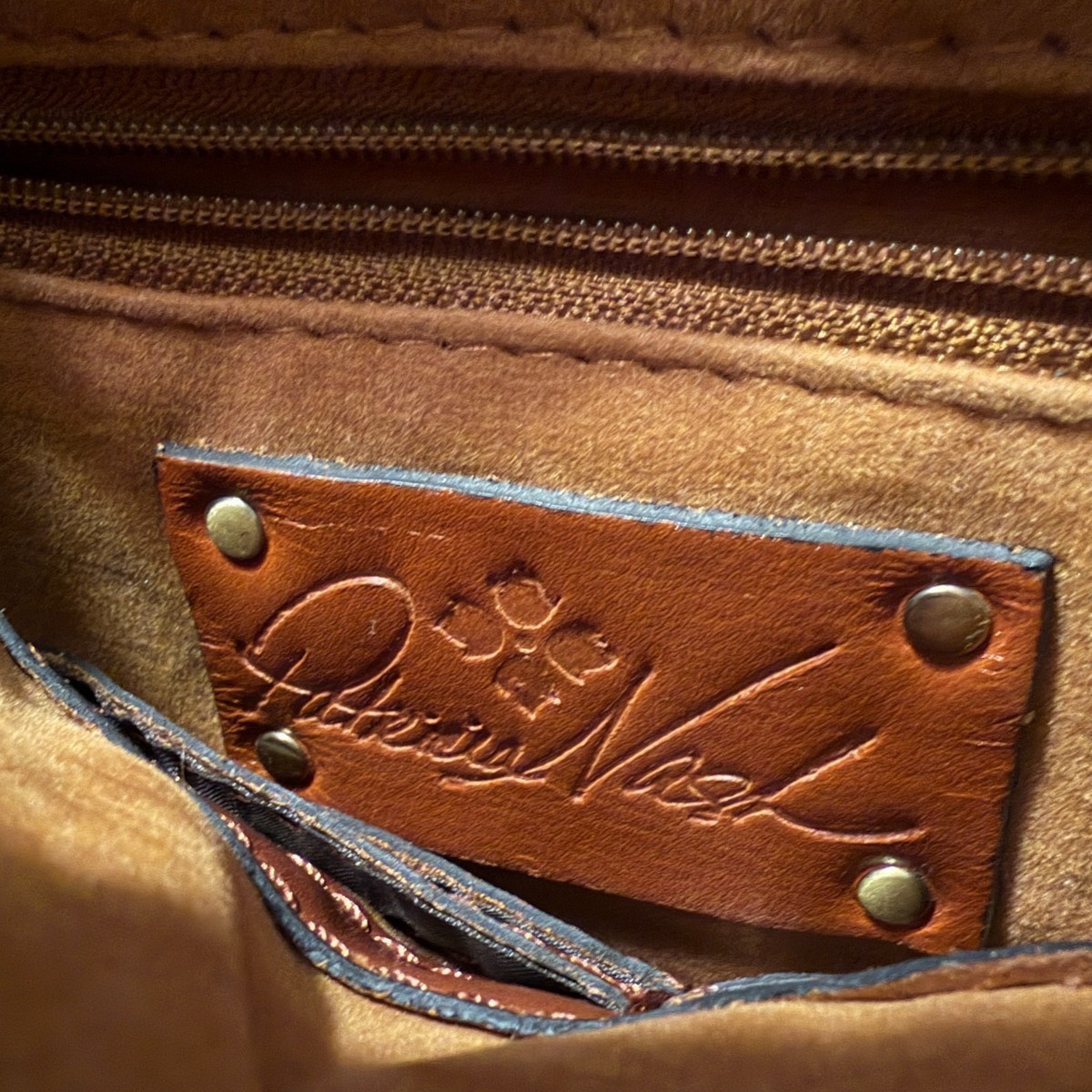 Patricia Nash Chestnut Leather Backpack with Decorative Coin Stud Trim Patricia Nash Heritage Leather Alencon Backpack-Tan*New | eBay main image 3