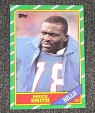 BRUCE SMITH 1986 TOPPS #389 ROOKIE CARD BUFFALO BILLS 🏈