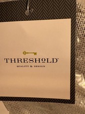 New Target Threshold Linen Aruba Blackout Grey curtain set of 2. 63 in H x 50 in