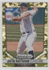 2014 Panini Prizm Camo Prizm Justin Masterson #38 1s8