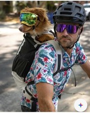 Sport Sack Dog Carrier Gray BLACK Adjustable Travel Backpack