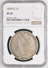 1878 CC Morgan Silver Dollar NGC XF-45