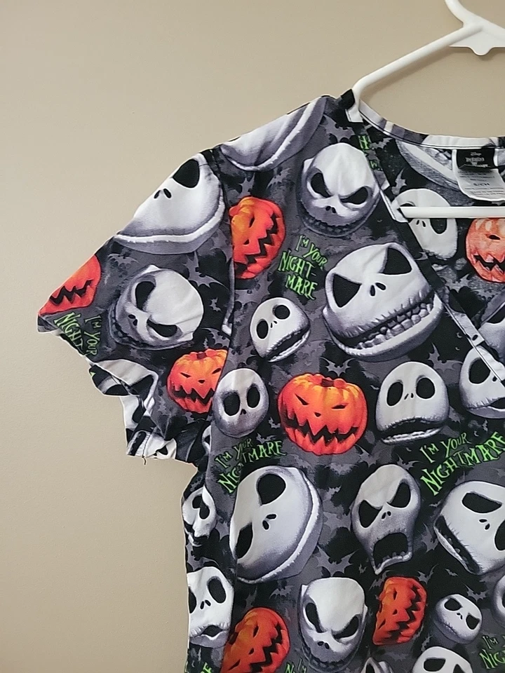 Blusa Médica Pesadilla Antes de Navidad Halloween Talla Pequeña I'm Your Nightmare Foto 4 de 4