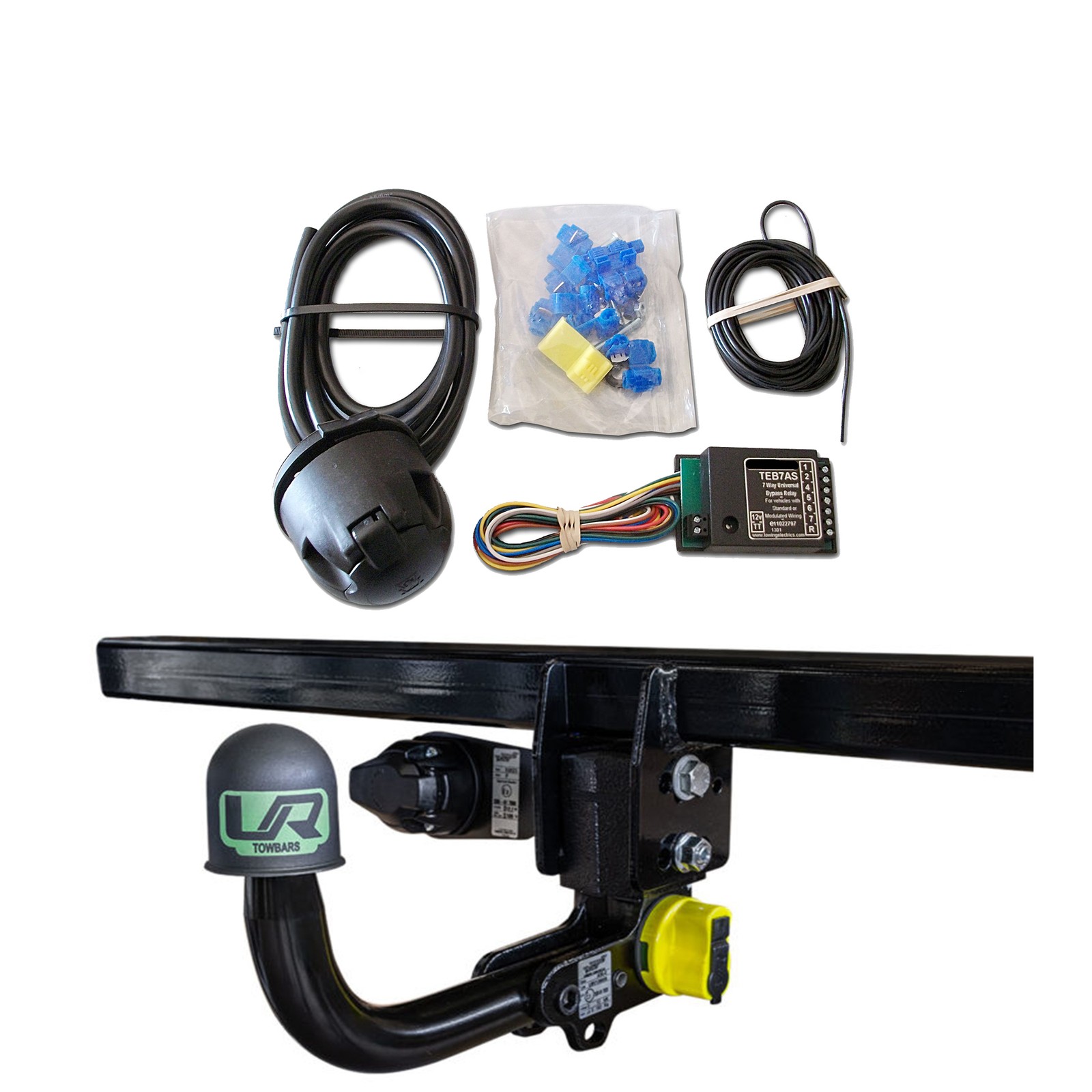 Automatic Vertical Swan Neck Towbar + 7 Pin Wiring For Renault MEGANE E-TECH RCB