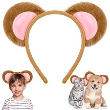 1 Pcs Plush Animal Ears Headband Christmas Costume Party Headwear Dress Up