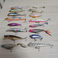 Sea bass minnow plugs set of 15