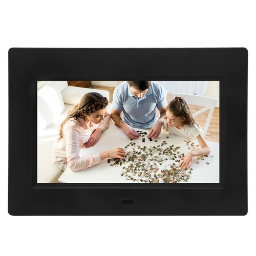 Digital Photo Frame 7in HD IPS Screen Support USB Storage Card Music Video P NEW - Afbeelding 9 van 21