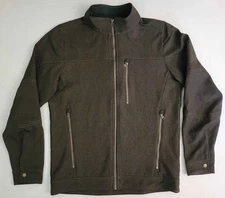 Kuhl Impakt Wind/Water Resistant Espresso Brown Fleece Lined Jacket Men’s S