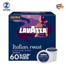Lavazza Italian Roast Keurig Single Serve K-Cup Pods 60Ct 6 Packs of 10