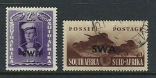 South West Africa 1941 SG 121-2 War Effort. MH & FU. Mint Hinged & Fine Used