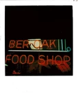 Vintage Neon Sign Of The Ber Oak Corner Store Berwyn Il Original Polaroid SX-70
