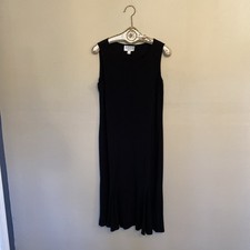 Julian Taylor Sleeveless Little Black Dress, Sz 12 Ruffle Hem, Cocktail