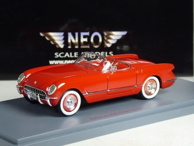 (KI-04-40) Neo Scale Models 45745 Chevrolet Corvette C1 1953 rot in 1:43 in OVP