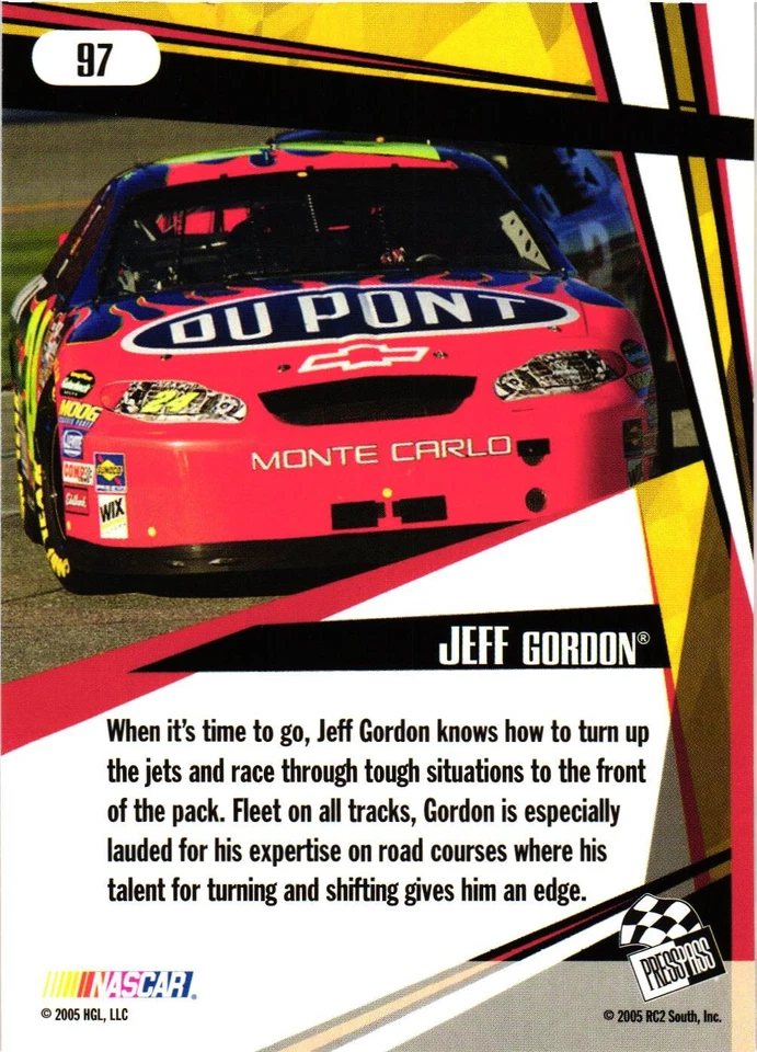 2005 Press Pass Stealth #97 Jeff Gordon SF - Image 2 of 2