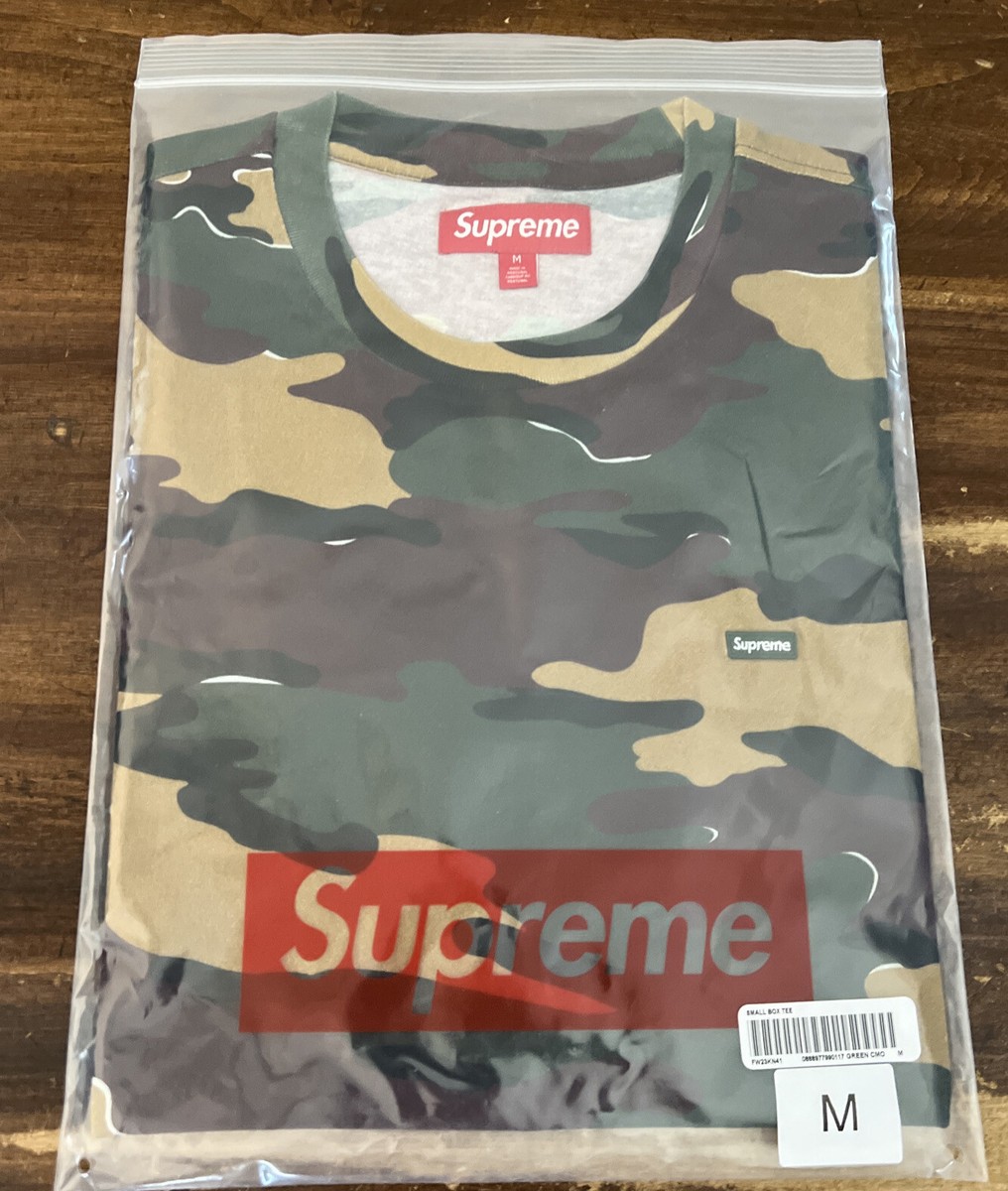 SUPREME SMALL BOX TEE CAMO SIZE MEDIUM (FW23 WEEK 1) 100 