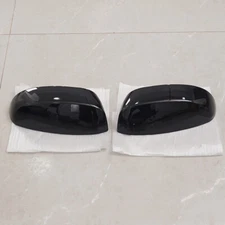 For 2007-2012 13 Chevy Silverado GMC Sierra Gloss black Side Mirror Cover Cap