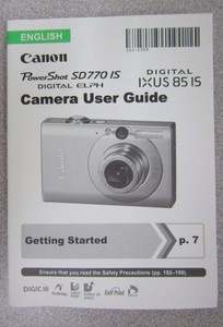 canon sd770 manual