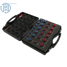 Thread Checker Nut and Bolt Gauges 26 pieces (12 Metric & 14 Inch ) in Case