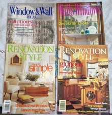 Lot of 4 Renovation Style and Window & Wall Magazines, 1997, 1998 & 2000