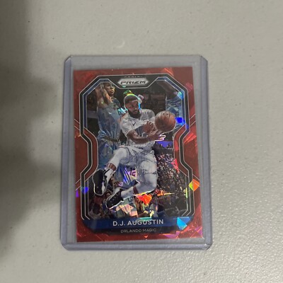 D.J. AUGUSTIN 2020-21 PANINI PRIZM RED CRACKED ICE PRIZM #161 MAGIC