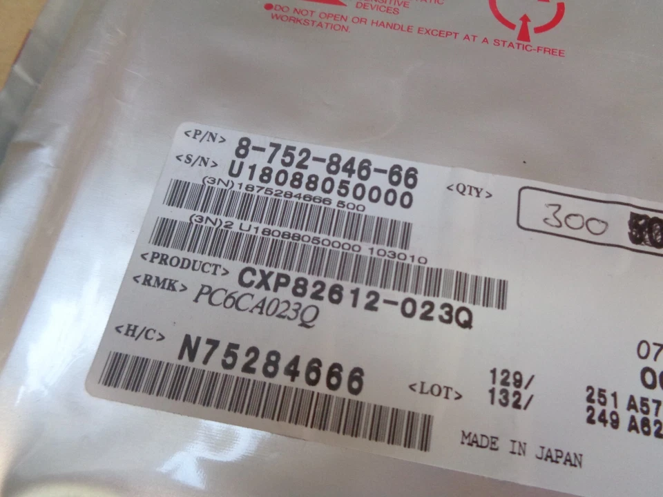 SONY CXP82612 8-bit Microcomputer 80PIN QFP SMD MPN CXP82612-023Q UK STOCK x2pcs - Image 3 of 3