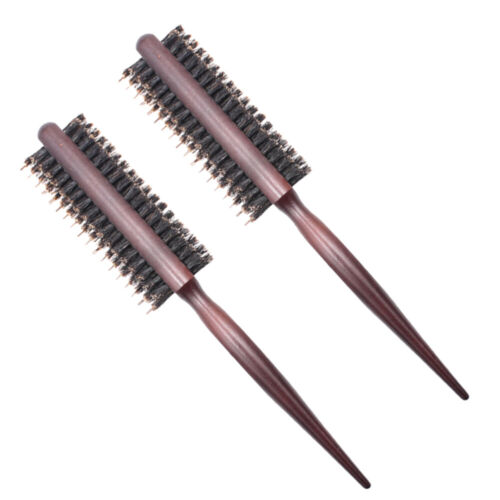  2 Pcs Comb Lotus Tree Small Hair Brush Bristle Round Styling - Afbeelding 1 van 12