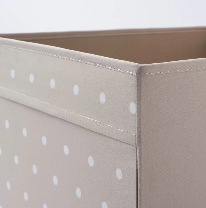 4x IKEA DRONA Storage Boxes for Kallax Shelving Unit Organizer, Beige 33x38x33cm - Image 3 of 4