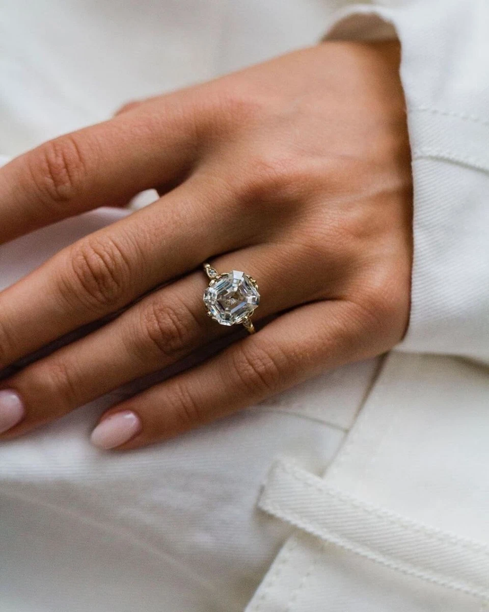 Asscher cut 2024 cubic zirconia