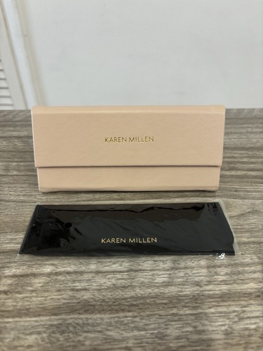 Genuine Karen Millen Sunglasses / Glasses Protective Hard Case W/ Cleaning Cloth - Picture 1 of 12