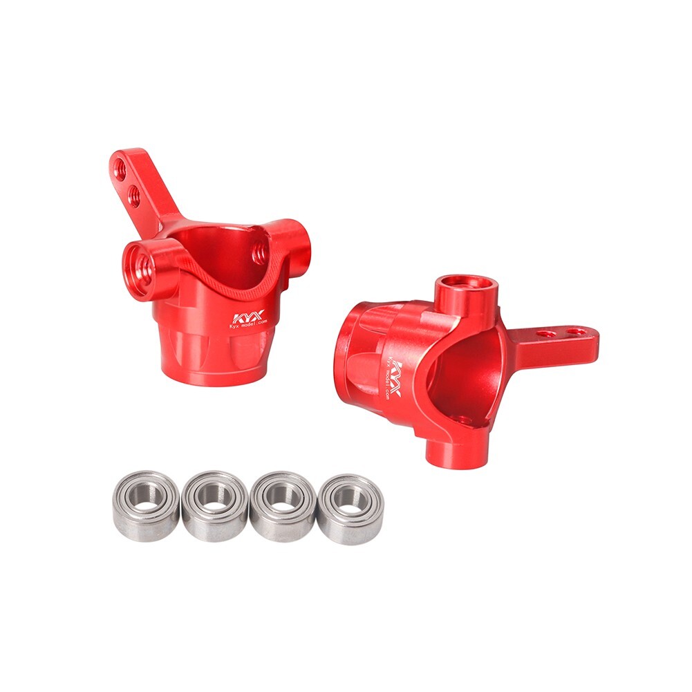 KYX New Upgrade Aluminum Front Knuckles for Tamiya 1/10 Hotshot II