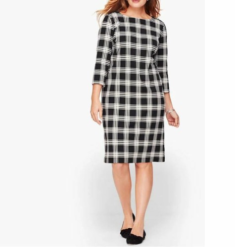 Talbots Plus Size Black/White Cotton 