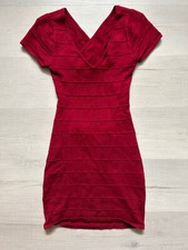 Forever 21 cutout bodycon ribbed dress sz M Maroon