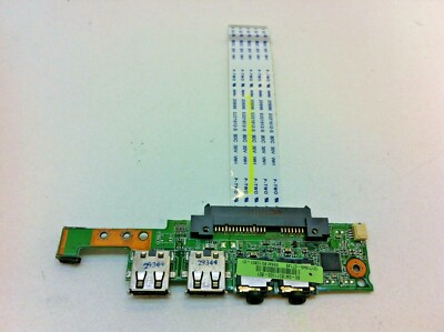 OEM ASUS EEE PC 1005HAB Audio & USB Board w/ Genuine Ribbon 69NA1BG10B01-01 207