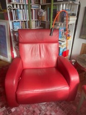 Ledersessel rot sehr gepflegt extra breit von Himolla extrem bequem nur Abholung