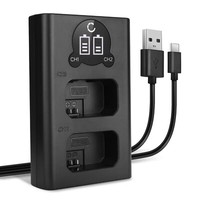 Usb Dual LadegeräT FüR Sony ILCE-5000 (α5000) NEX-5T DoppelladegeräT Ladekabel
