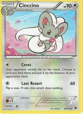 88/124 Cinccino Uncommon: Pokemon Trading Card Game XY-10 Fates Collide