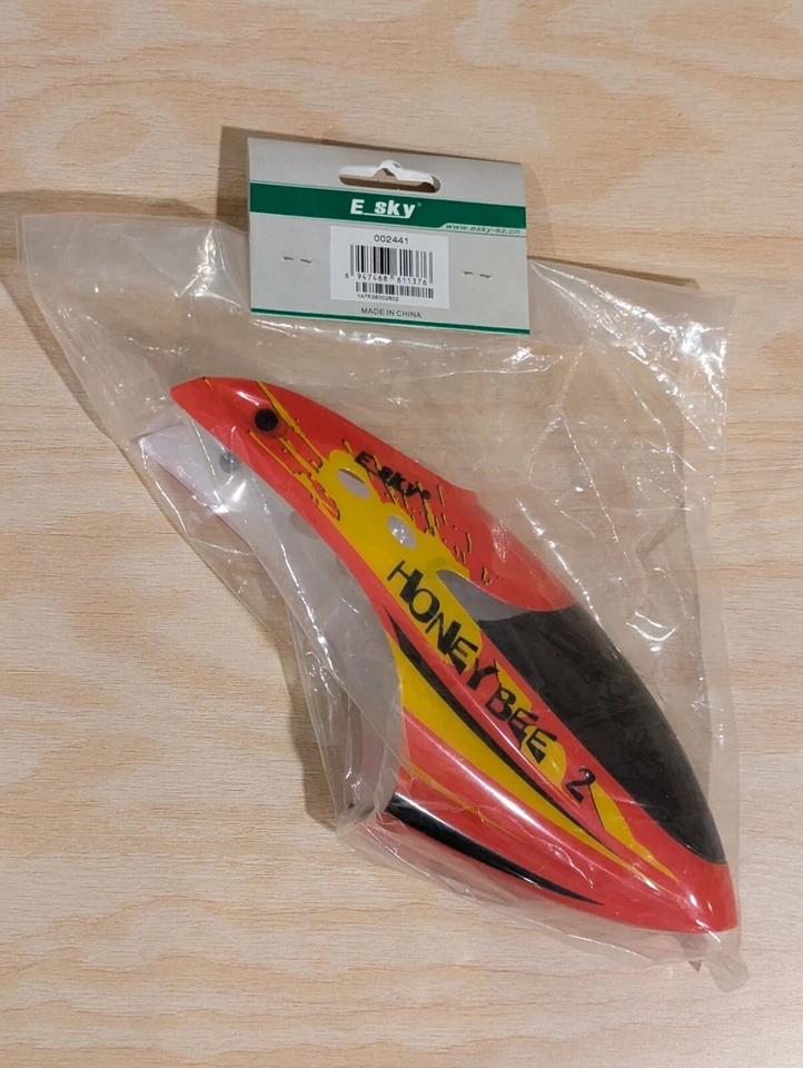 Esky Rc 002441 Honey Bee 2 Helicopter Canopy Red new in package - Image 2 of 2