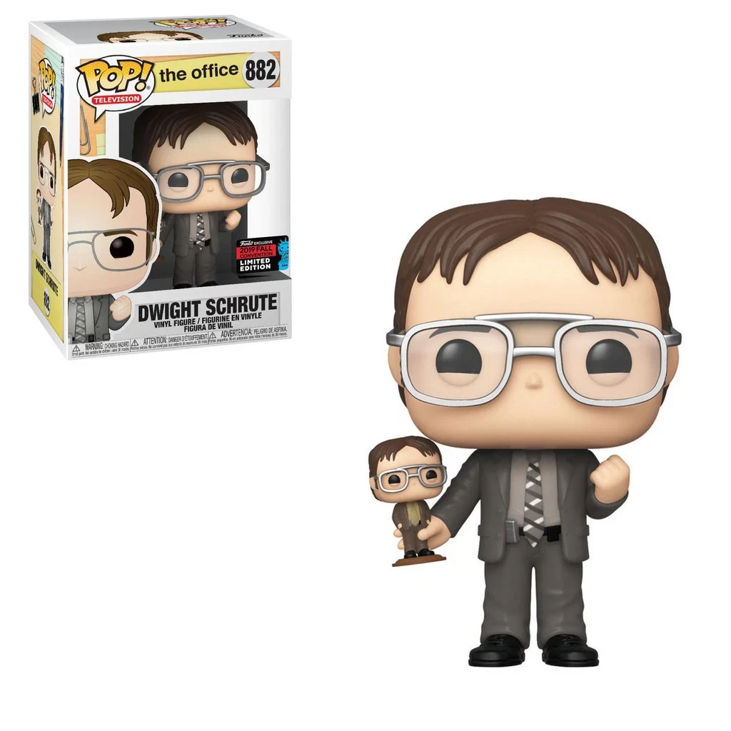 FUNKO POP TELEVISION THE OFFICE 882 DWIGHT SCHRUTE WITH