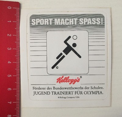 Aufkleber/Sticker: Kellogg's - Sport Macht Spass - Jugend Trainiert (070616177)